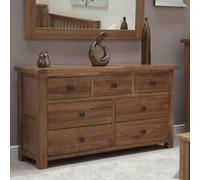 Rutland Oak 4+3 Drawer Multi Chest