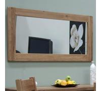 Rutland Oak Rectangular Large Mirror - 64cm x 120cm