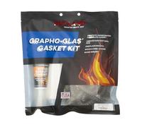 Rutland Products Grapho-Glas 3/8 in. x 7 ft. Replacement Gasket Kit, Rope & Cement, Black, 6.35 x 19.68 x 26.67 cm