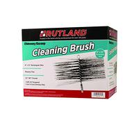RUTLAND PRODUCTS Sweep 8 in. x 12 in. Rectangular Chimney Cleaning Brush, Metal, Black, 21.27 x 31.43 x 24.45 cm