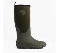 Rutland Tall Pull On Knee High Neoprene Wellington Boots Mud Dogs Green 6