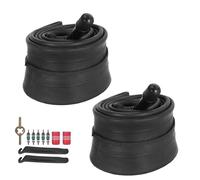 RUTU 14" x 1.75/1.95/2.10/2.125 Bike Tubes with 32mm Schrader Valve Compatible with 14x1.75 14x1.9 14x1.95 14x2.0 14x2.125 Kids Bike Puncture Proof Inner Tube 2 Pack