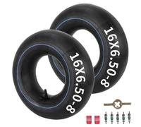 RUTU 16x6.50-8 Inner Tube Replacement with TR13 Valve Stem Suitable for Lawn Mowers Wheelbarrow Go Karts ATV Golf Cart Tractor Tires Heavy Duty 2 Pack