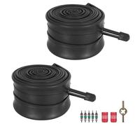 RUTU 26 Inch Bike Inner Tube for 26 X 1.75/1.95/2.00/2.10/2.125 inch Bicycle Tube AV32mm Schrader, Rubber Tubes for Mountain and Trail, Cruisers, MTB, Enduro, City Bikes, 2 Pack