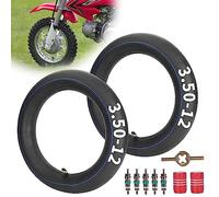 RUTU 3.00/3.50-12 Inner Tubes with TR87 Bent Valve Stem for 80/100-12 Tyre XR CRF 50 70 CRF110 Baja DR70 PW80 Coolster SSR SDG Thumpstar TaoTao 90cc 110cc 125cc Offroad Motorcross Pit Dirt Bike