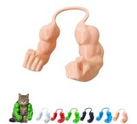 RUTYAUB Cat Muscle Arms, 3D Printed Adjustable Funny Cat Muscular Arms Cosplay Costume, Lightweight Halloween Pet Fancy Dress Photo Prop Accessory for Small to Medium Cats Dogs，Skin-coloured