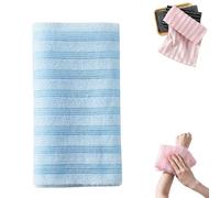 RUTYAUB Exfoliating Shower Towel 42in, Advanced Exfoliating Microfiber Towel, Premium Scrub Bathroom Towel Set,Soft Textured Exfoliating Bath Towel for Men and Woman (d)