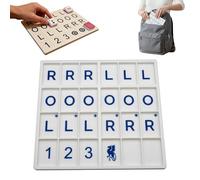 RUTYAUB Mahjong Solo Practice Board, Portable Training Tool, American Mahjong Strategy Aid, Easy To Carry, For Home Living Room Family Gathering Holiday Travel (a)