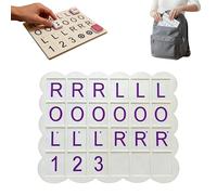 RUTYAUB Mahjong Solo Practice Board, Portable Training Tool, American Mahjong Strategy Aid, Easy To Carry, For Home Living Room Family Gathering Holiday Travel (d)