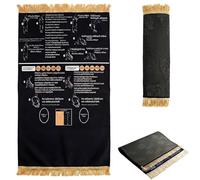 RUTYAUB Read in English and say it in Arabic Guided Prayer Mat, Interactive Guided Muslim Prayer Mat, BilingualGuided PrayerMat with Direction Finder, for Home Chambre and Travel (1pcs)