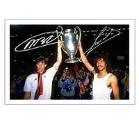 Ruud Gullit & Marco Van Basten - AC Milan Signed 6X4 Inch Photo Print Pre Printed Signature Football Autograph Gift