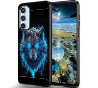 RUUHLJLET Designed for Samsung Galaxy A17 5G 6.7" 2025 Case,Brushed Texture Soft TPU Slim Fit Protective Phone Cover,Cute Wolf
