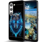 RUUHLJLET Designed for Samsung Galaxy S25 Plus 6.7" 2025 Case,Brushed Texture Soft TPU Slim Fit Protective Phone Cover,Cute Wolf