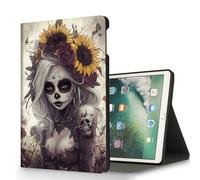 RUUHLJLET for Samsung Galaxy Tab A11 Plus 2025/ Tab A9 Plus 2023 11 inch Tablet Case,Auto Wake/Sleep,Adjustable Stand Protective Cover - Sugar Skull Rose