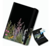 RUUHLJLET Passport Cover,Multi-Functional Travel Wallet,Stylish & Durable RFID Blocking Passport Holder, Travel Essentials for Men and Women, Weeds, Minimalist