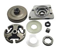 RUURUU 3/8" Clutch Drum Kit for Husqvarna 61 66 266 268 272 Chainsaw - OEM 503 74 44-02 501 83 15-04 501 51 25-01 501513801