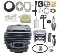 RUURUU 54mm Cylinder Piston Kit for Husqvarna 181, 281, 288, 288XP Chainsaws - OEM 503-5063-01