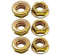 RUURUU 6-Pack M8 Bar Flange Nut Kit for Husqvarna 51/55/61/66/268/272/345/350/351/353/357/359/362/365/372/394/395/450/455/460/480 Chainsaws - OEM 503220001 Replacement