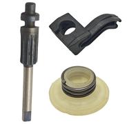 RUURUU Oil Pump Plunger Shaft Pinion Worm Gear Olier Pickup Kit For Husqvarna 340 340E 345 345E 350 353 359 445 445E 450 450E Chainsaw Replacement 503931801