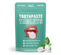 Ruut Goods Ruut Toothpaste Tablets Eco-Friendly Hydroxyapa Remineralizing Tablets Fluorine Free Travel Tooth Tablets for Sensitive Teeth Chewable Toothpaste