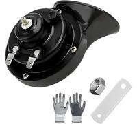 Ruuvee 300db Train Horn for Trucks 12v/24v,Super Loud Train Horn for Truck,Waterproof red electric snail horn,Air Horns Replacement Kit for Motorcycle,Truck,Bike,Boat,Universal Car Accessories(Black,1