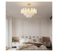 RuuXanthous All Copper Luxury Creative Art Crystal Chandelier Brass European Style French Living Room Bedroom,for Home Decor,Tricolor Light-80cm