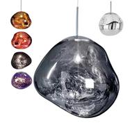 RuuXanthous Lava Pendant Light, Led Irregular Glass Pendant Light, Modern Lava Globe Pendant Light, With 150cm Adjustable Hanging Cord, Ceiling Light For Home Coffee Shop Decoration,A-15cm