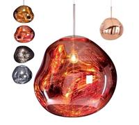 RuuXanthous Lava Pendant Light, Led Irregular Glass Pendant Light, Modern Lava Globe Pendant Light, With 150cm Adjustable Hanging Cord, Ceiling Light For Home Coffee Shop Decoration,C-28cm