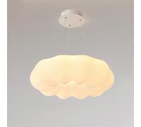 RuuXanthous led simple cream wind pumpkin chandelier, modern kids room cloud chandelier, bedroom light, dining room light,A,60 * 14.5cm