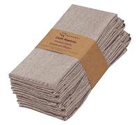 Ruvanti Cloth Napkins Set of 12, 18x18 Reusable Napkins Cloth Washable, Soft & Durable Table Napkin, Poly Cotton Fabric Dinner Napkins for Parties, Christmas, Thanksgiving, Weddings - Thunder