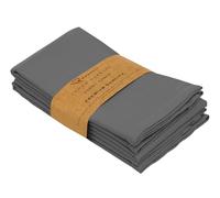 Ruvanti Cloth Napkins Set of 4, 18x18 Inches Napkins Cloth Washable, Soft, Durable, Absorbent, Cotton Blend. Table Dinner Napkins Cloth for Hotel, Lunch, Restaurant, Wedding Parties - Charcoal Grey