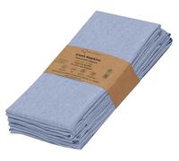 Ruvanti Cloth Napkins Set of 6, 18x18 Reusable Napkins Cloth Washable, Soft & Durable Table Napkin, Poly Cotton Fabric Dinner Napkins for Parties, Christmas, Thanksgiving, Weddings - Midnight Blue