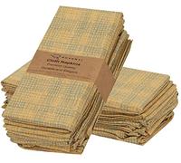 Ruvanti Cotton Napkins Set of 12, 100%, 18x18 Inches - Soft, Absorbent, Washable - Perfect for Parties, Weddings & More