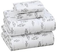 RUVANTI Flannel Sheets Full Size - 100% Cotton Brushed Flannel Bed Sheet Sets - Deep Pockets 16 Inches (fits up to 18") - All Seasons Breathable & Super Soft - Warm & Cozy - 4 Pcs - Cold Commandos