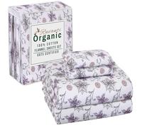 RUVANTI Organic Flannel Sheets Full Size - 100% Cotton Double Brushed Bed Sheet Set - Deep Pocket 16 Inches - All Seasons Breathable, Extra Soft, Warm & Cozy - 4 Pieces - Fir Affection