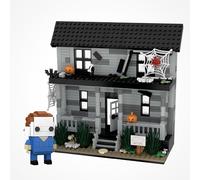 RUVARA Horror Movie Building Set - Figure & Haunted House Halloween Building Blocks Compatible with Lego, Creative Home Decor Toy & Collectible, Present for Adults and Fans 583Pcs