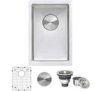 Ruvati 12 x 18 inch Undermount Bar Prep Tight Raduis 16 Gauge Kitchen Sink Stainless Steel Single Bowl - RVH7112