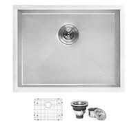 Ruvati 21" x 18" x 12" Inch Deep Laundry Utility Sink - Undermount Laundry Sink - 16 Gauge Stainless Steel Utility Sink with Brushed Finish hides scratches, Easy-to-Clean Undermount Sink - RVU6121