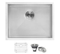 Ruvati 23" x 18" x 12" Deep Laundry Utility Sink, Undermount Laundry Sink - 16 Gauge Stainless Steel Utility Sink - Single Bowl Laundry Room Sink - RVU6100