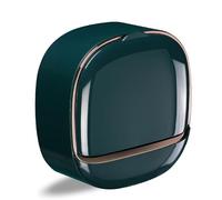 RUVE Waterproof Soap Dish With Drainage Box, Wall Mounted, Self-adhesive, No-Drilling, ABS Material, Rectangular, Dark Green