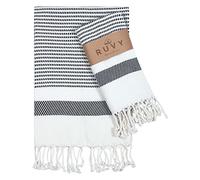 Ruvy Home Basics Turkish Hand Towels for Bathroom Set of 2 | 18"x40", Cotton | Bathroom & Decorative Hand Towels for Kitchen Dishcloth, Tea, Yoga, Face, Gym - Black