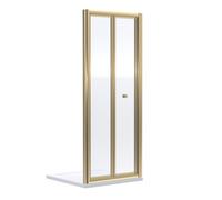 Balterley 4mm Glass Bi-Fold Shower Door 1900 x 760mm Brushed Brass in Metallics Balterley Metallics