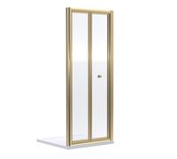 Balterley 4mm Glass Bi-Fold Shower Door 1900 x 800mm Brushed Brass in Metallics Balterley Metallics