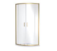 6mm Glass Quadrant Shower Enclosure 1900 x 800 x 800mm Brushed Brass Balterley Bronze One Size