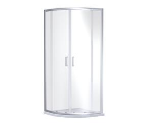 Ruwa 6mm Toughened Safety Glass Quadrant Shower Enclosure