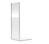 Balterley Ruwa 6mm Toughened Safety Glass Side Panel - 1900 x 800mm - Chrome in Silver Balterley Silver