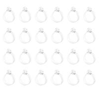 Ruwado 25 Pcs Fillable Ornaments Balls 2 CM Clear Small Cute Hanging Balls for Christmas Tree Micro Landscape Wedding Birthday Crafting Gift Decoration (2 cm)