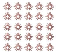 Ruwado 30 Pcs Sun Charms Hollow Metal Vintage Celestial Pendants Beads for Jewelry Making Kit Finding Supplies Bracelets Necklace Earring Key Chain DIY Crafting Project, Metal, metal