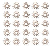 Ruwado 30 Pcs Sun Charms Hollow Metal Vintage Celestial Pendants Beads for Jewelry Making Kit Finding Supplies Bracelets Necklace Earring Key Chain DIY Crafting Project, Metal, metal