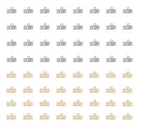 Ruwado 50 Pcs 2026 Charms Silver Gold Year Signet Bulk Antique Number Pendants for Jewelry Making Finding Craft Accessories Necklace Bracelets Keychain DIY Project Christmas Decoration (50)